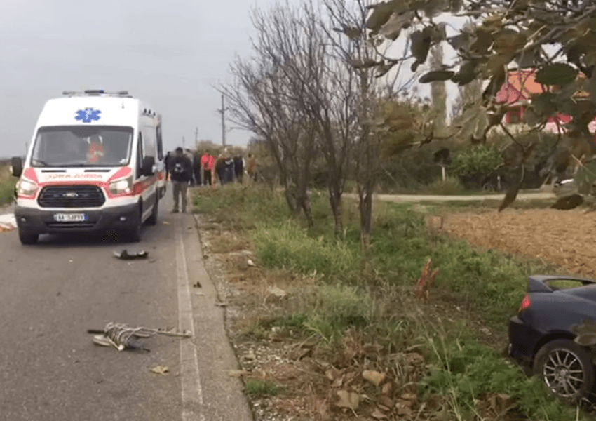 Përplasje e fortë e ambulancës në Sarandë, plagoset rëndë infermierja