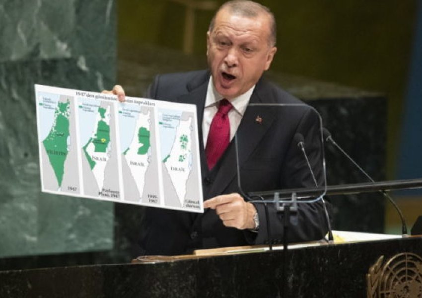 VIDEO/ Erdogan sulmon ashpër Izraelin në OKB, largohet nga salla përfaqësuesi Izraelit