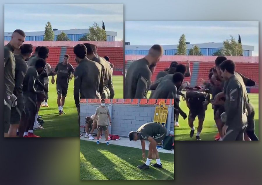 VIDEO/ Firmosi me Atleticon, shihni si e presin Suarez-in në stërvitje