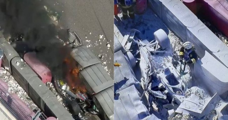 VIDEO/ Aksidenti i frikshëm në Formula 2, makina shpërthen në flakë