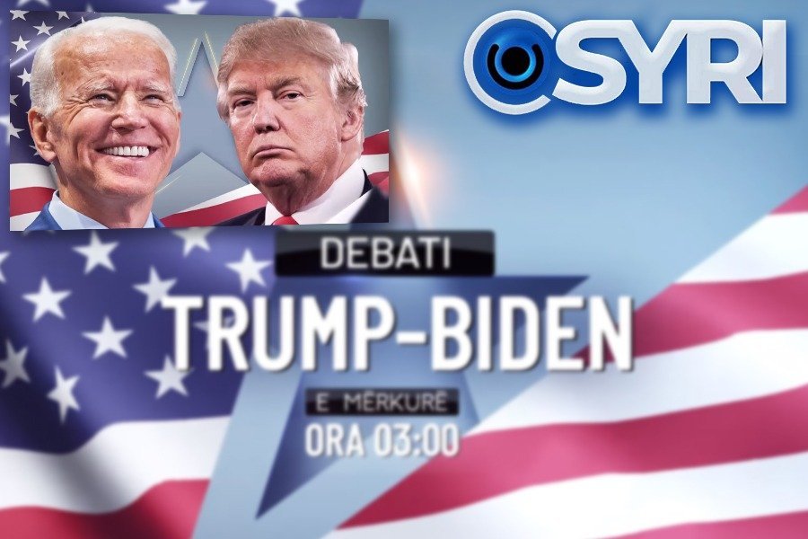 VIDEO: Debati Trump-Biden vjen live në SYRI TV/ Si po përgatiten palët