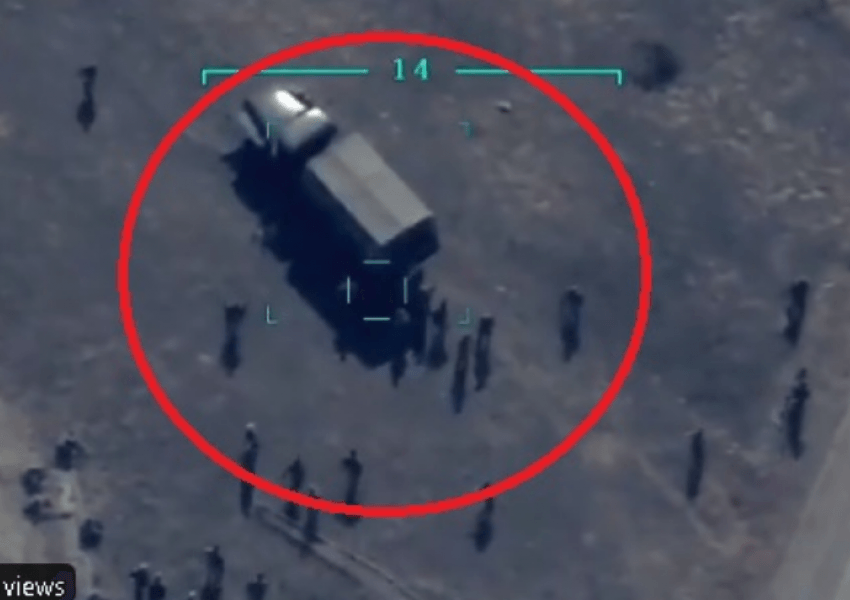 VIDEO/ Pikasën nga droni azer, raketa vret një numër të madh ushtarësh armenë