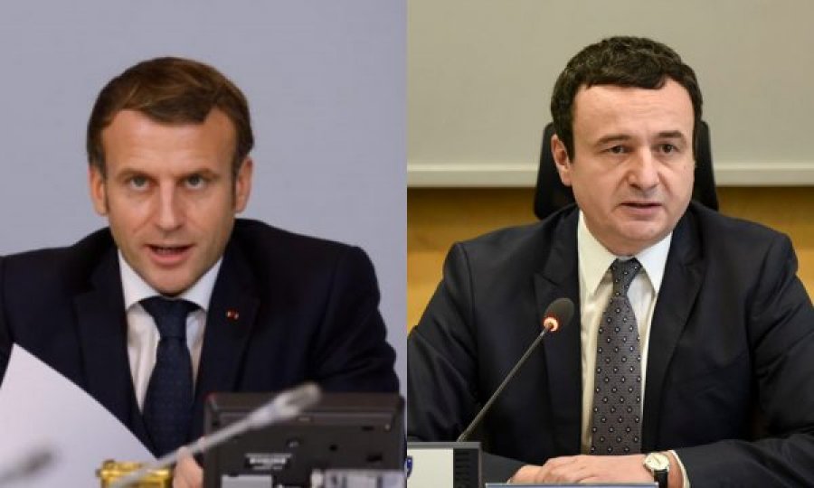 Macron fton Kurtin në Paris: Shpresoj që ta vazhdoni dialogun me Serbinë