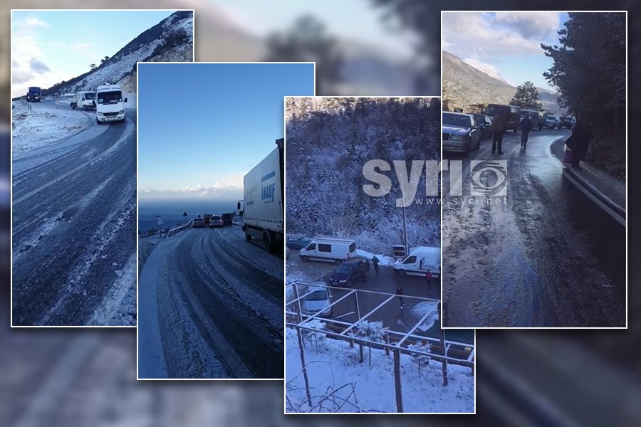 VIDEO/ Reshjet e dëborës bllokojnë qarkullimin në Llogara