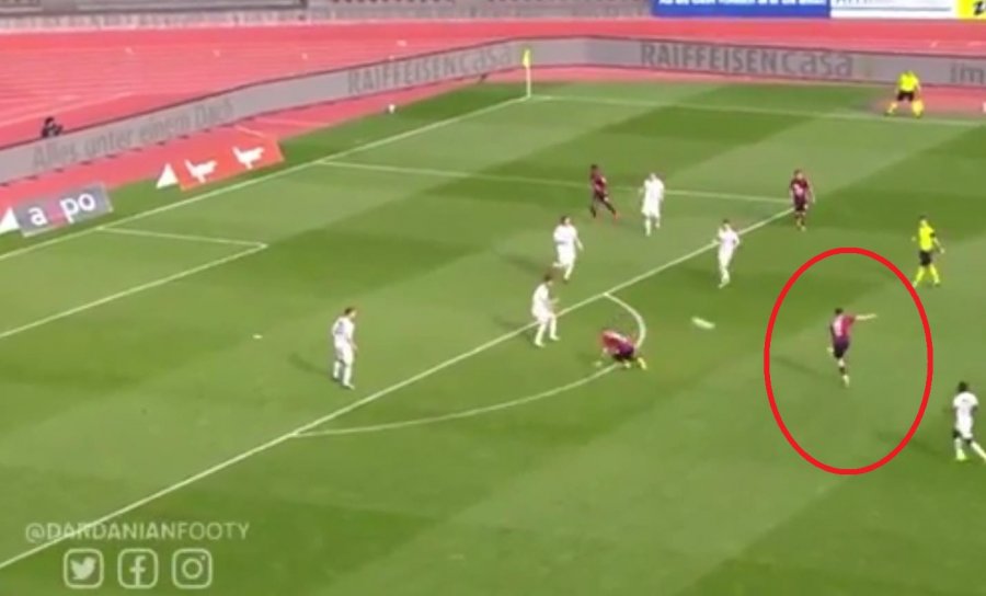 VIDEO/ Goditje e çmendur nga 25 metra, sulmuesi shqiptar shënon supergol!