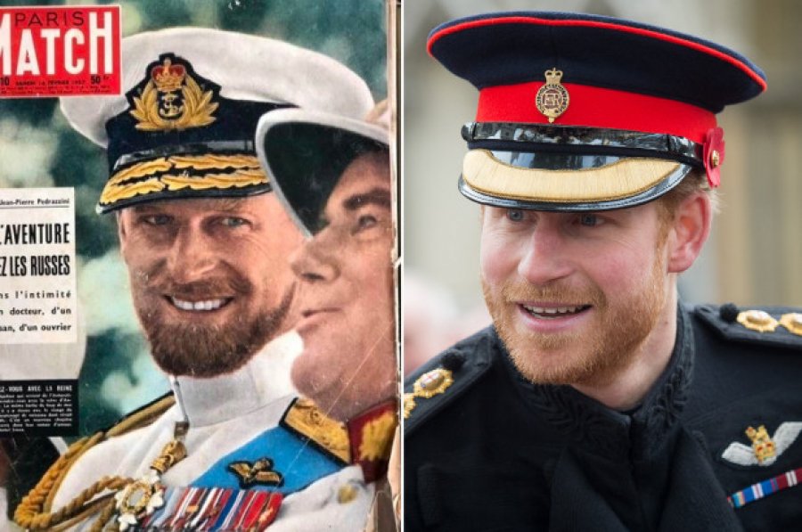Shikoni ngjashmërinë e madhe të Princ Harry-t dhe gjyshit Princ Philip në të 30-tat e tij