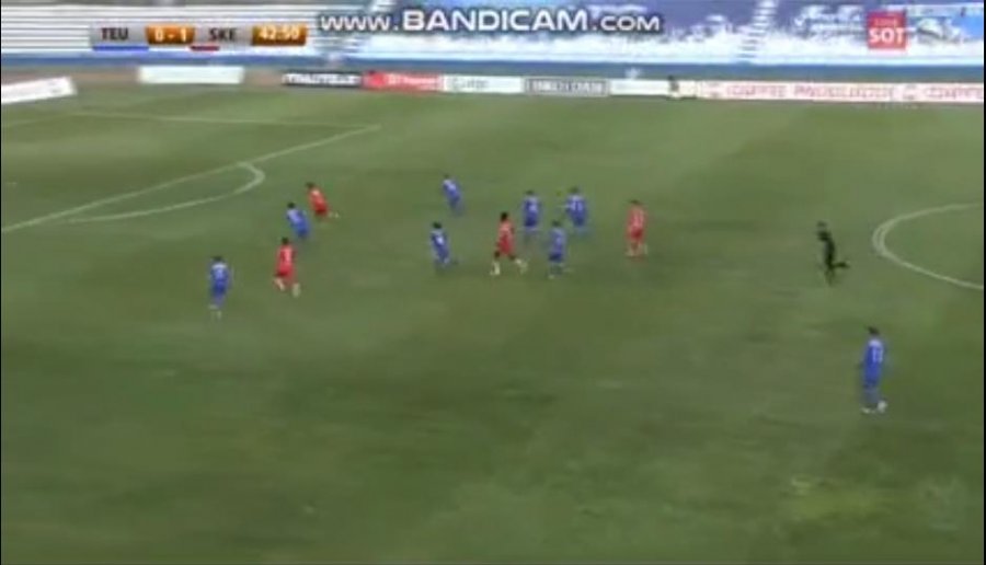 VIDEO/ Gafa e futbollistit të Skënderbeut, shënon gol dhe ndëshkohet me të kuq