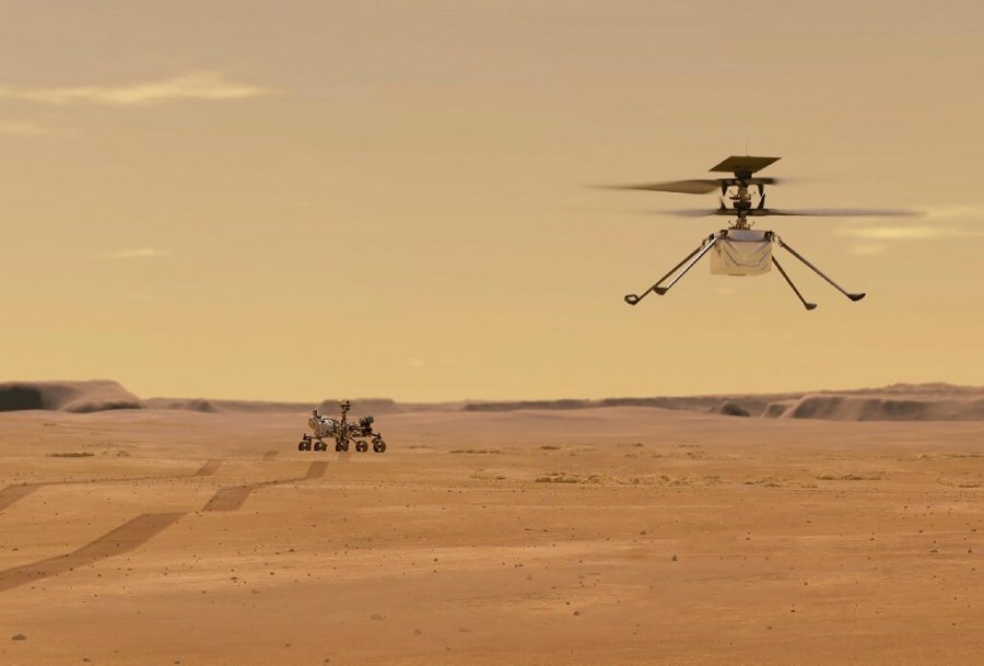 NASA realizon fluturimin e helikopterit të saj në Mars, mjeti i parë që fluturon mbi një tjetër planet