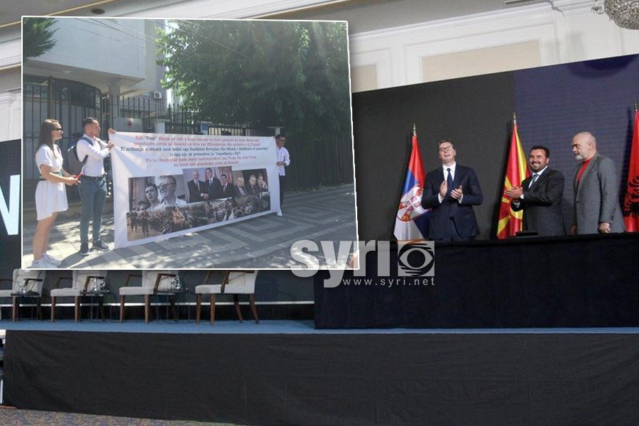 ‘Edi Esat Rama’/ Protesta përpara ambasadës shqiptare në Prishtinë