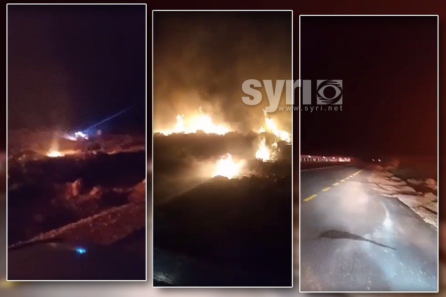 VIDEO/ Zjarret edhe buzë rrugëve, mbetet kritike situata në Vlorë