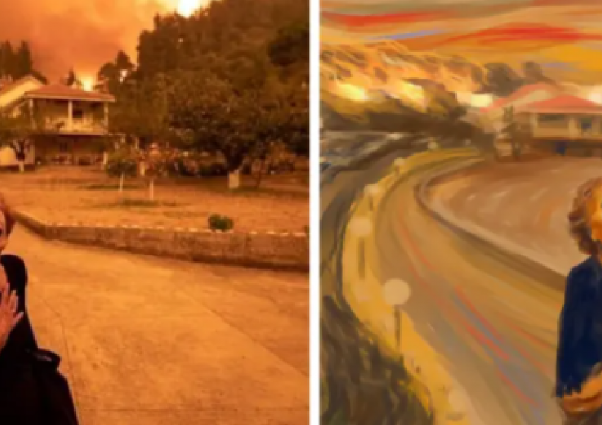 FOTO-ja virale! E moshuara greke tregon tmerrin nga zjarri: Po qaja e dëshpëruar