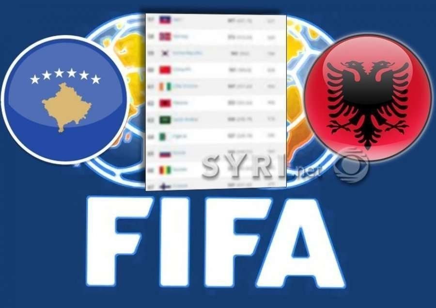 Renditja e re e FIFA-s/ Ndryshojnë pozicionet e Shqipërisë dhe Kosovës