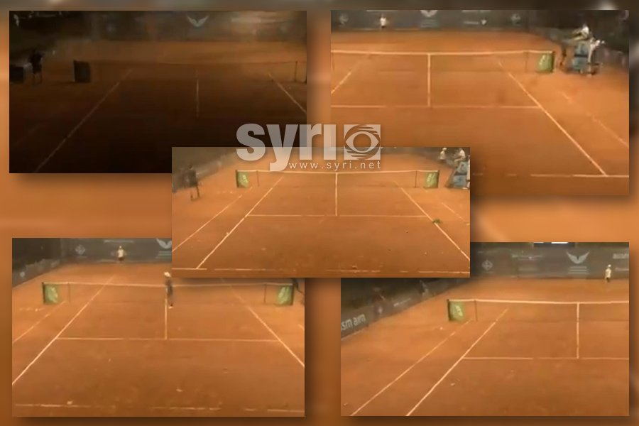 VIDEO/ Stuhia ndërpret ndeshjen e tenisit dhe merr gjithçka përpara