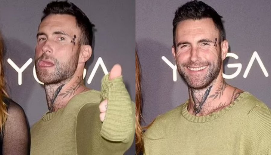 Adam Levine i konfuzon të gjithë! Mesazh për mamanë e tij: 'Nuk kam tatuazh në fytyrë'