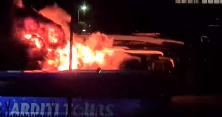 Policia e Kosovës jep detaje për djegien e autobusit në Fushë Kosovë