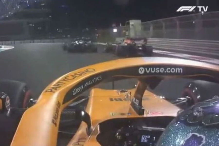 VIDEO mahnitëse/ Makina e McLaren tregon xhiron e fundit të Verstappen dhe Hamilton