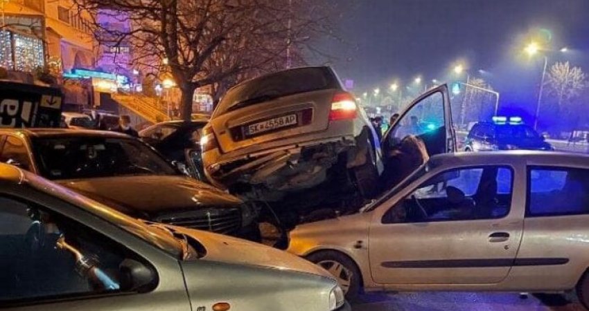 Aksident i rëndë në Shkup, përfshihen disa vetura