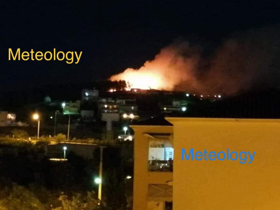 Zjarr i madh pranë Spitalit Papageorgiou në Selanik