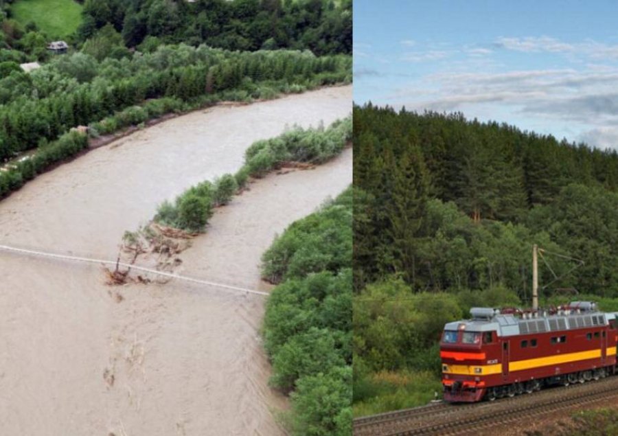 FOTO/ Hekurudha më e gjatë në botë kthehet në një lum të rrëmbyeshëm, shembet ura 
