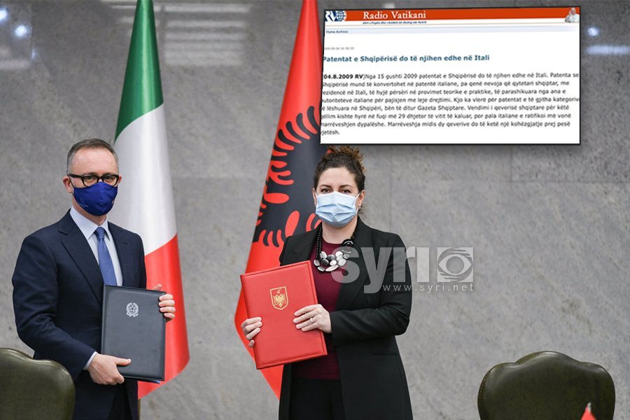 Njohja e patentave shqiptare, Italia nuk i konverton, tejkalohet afati 