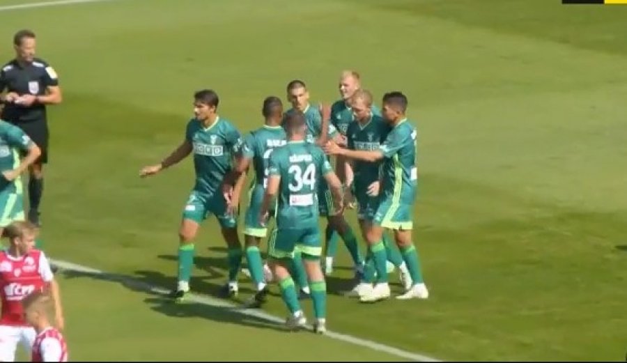 VIDEO/ Mesfushori shqiptar shënon golin e parë të sezonit në Çeki