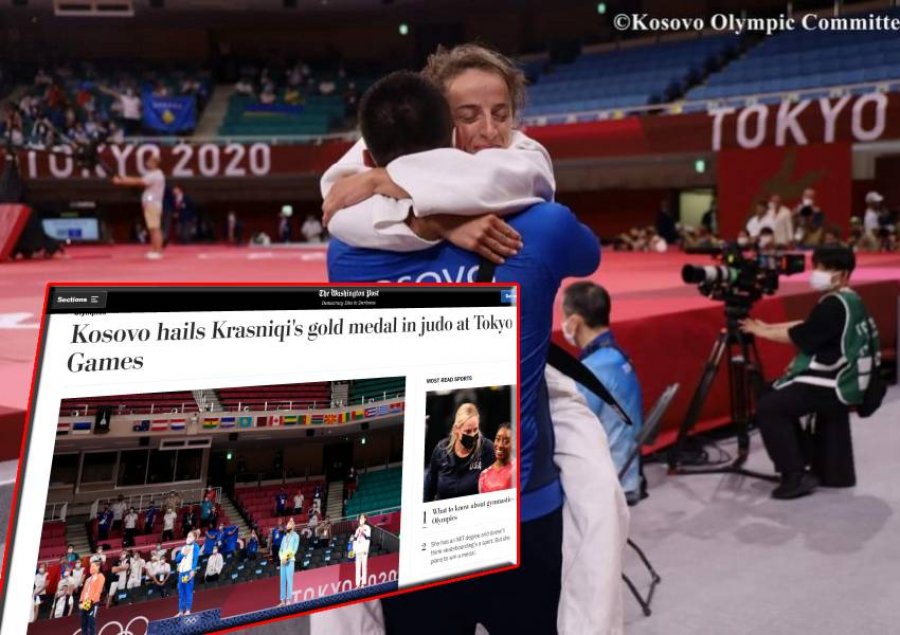 Mediat ndërkombëtare flasin për triumfin e Distria Krasniqit në Lojërat Olimpike ‘Tokio 2020’