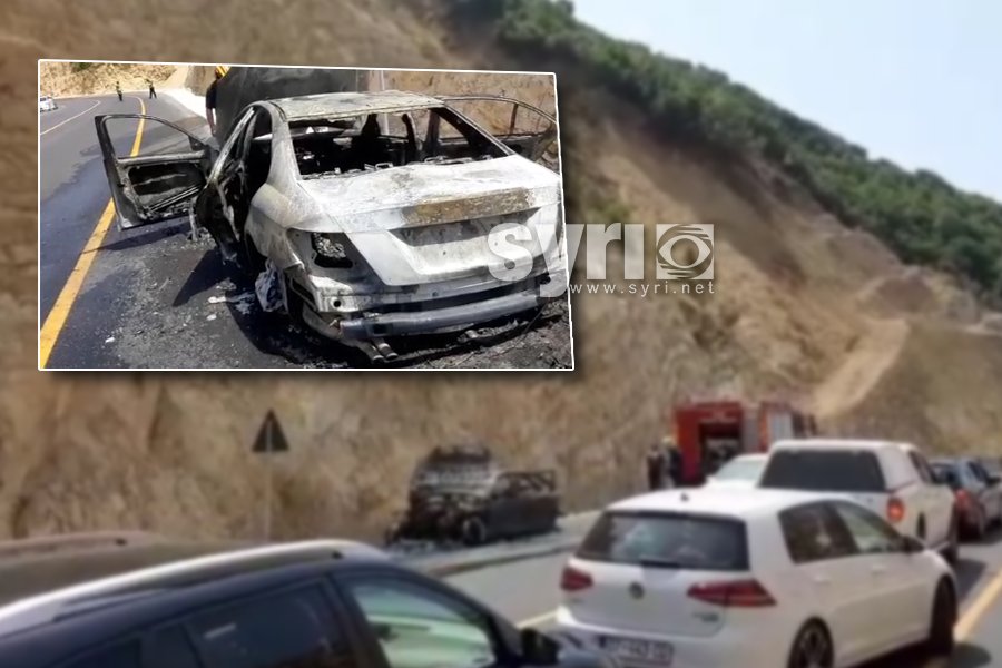 VIDEO/ Makina merr flakë në ecje në By-Passin e Vlorës, dyshimet e para