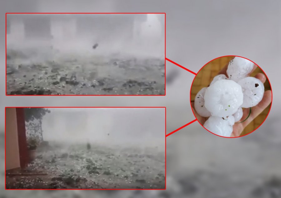 VIDEO/ Italia ‘bombardohet’ nga breshëri gjigant, dëme kolosale në disa qytete, shkatërrohen makinat në autostradë