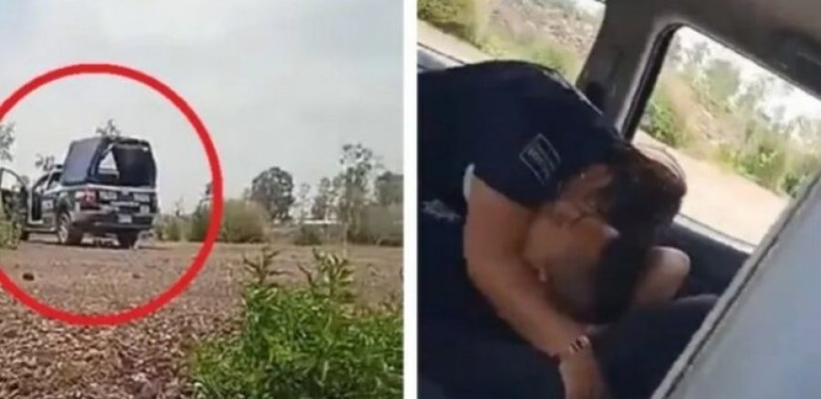 VIDEO/ Kapen mat policët që po bënin s*ks në veturë gjatë orarit të punës