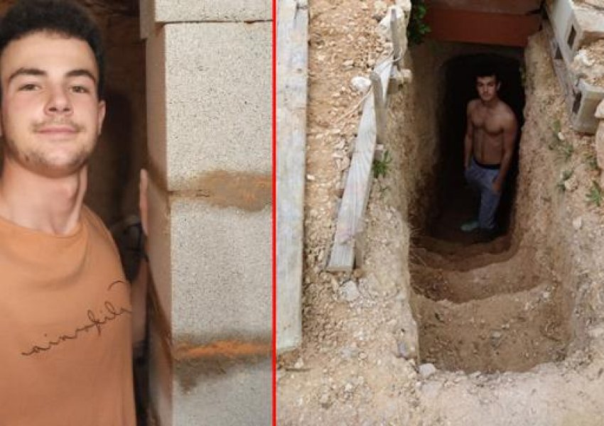 I zemëruar me familjen e tij, adoleshenti hap një shtëpi në nëntokë për vete