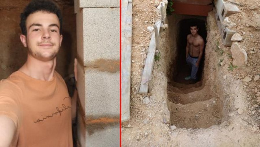 I zemëruar me familjen e tij, adoleshenti hap një shtëpi në nëntokë për vete