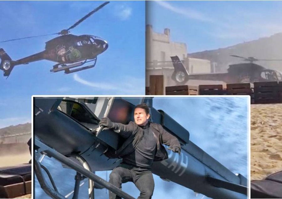 Biznesmeni frymëzohet nga Tom Cruise, ul helikopteri e tij brenda një lokali në plazh
