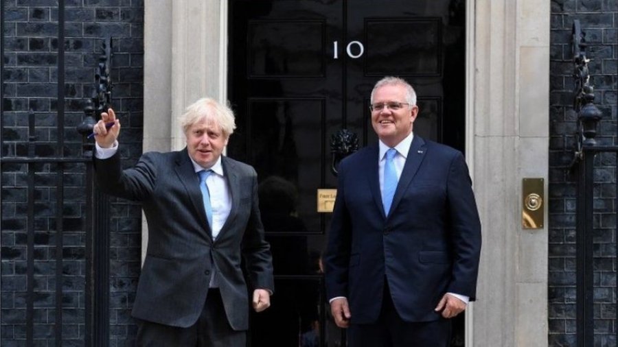 Britania e Madhe dhe Australia bien dakord për  marrëveshjen e parë të tregtisë