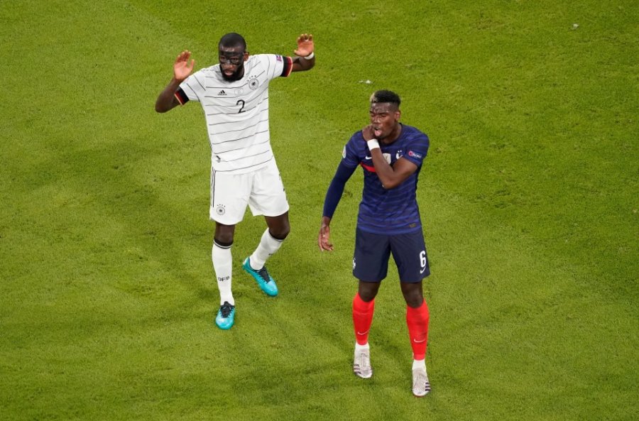 VIDEO virale/ Rudiger kafshon Pogban gjatë ndeshjes  Francë-Gjermani