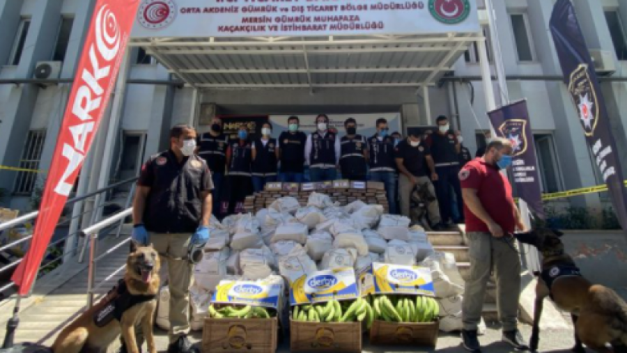 Kokaina midis bananeve – konfiskimi më i madh në historinë e Turqisë