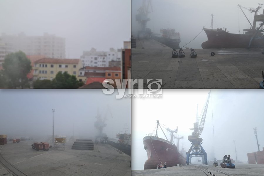 VIDEO/ Mjegulla ‘pushton’ Durrësin, probleme në port