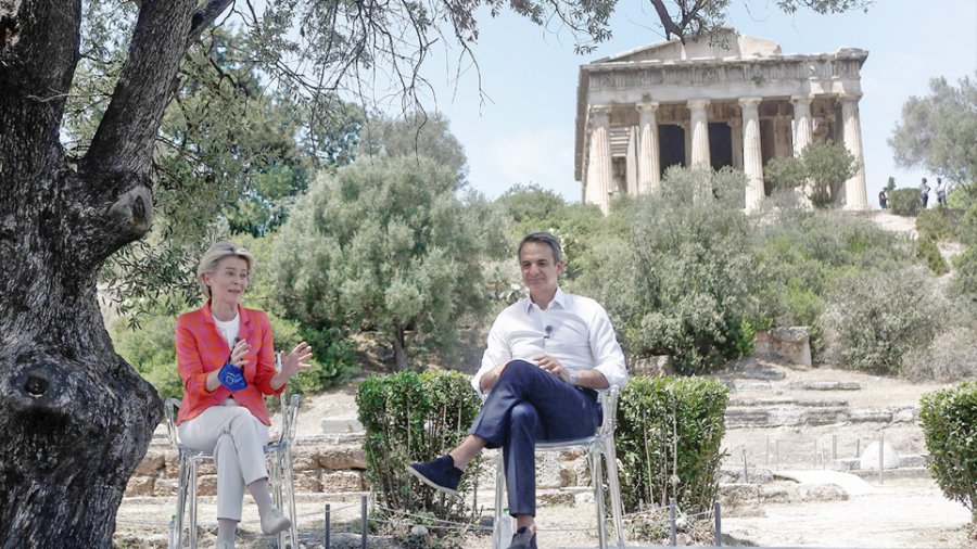 Mitsotakis - Von der Layen: Greqia do të dalë më e fortë se kurrë me Fondin e Rimëkëmbjes