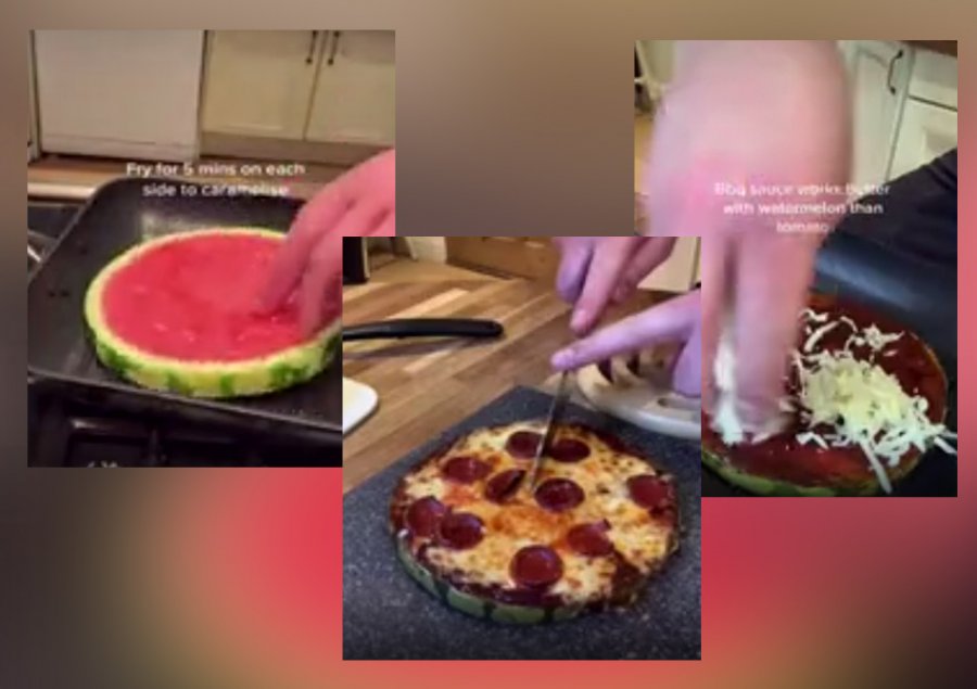 VIDEO/ Pas picës me ananas, pica-shalqi bëhet virale në rrjet