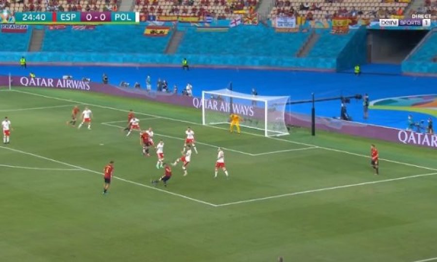 VIDEO/ Spanja kalon në avantazh ndaj Polonisë