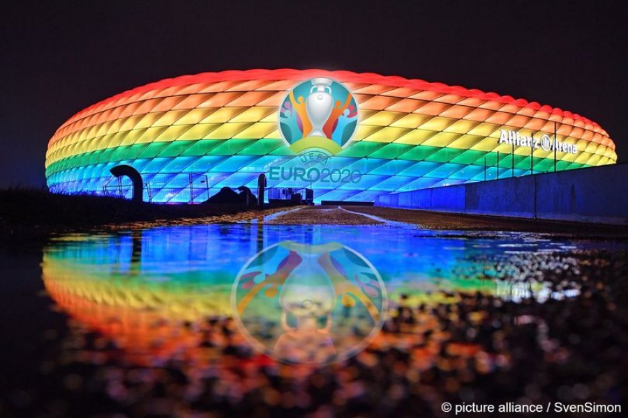 UEFA nuk lejon ndriçimin me ngjyrat e ylberit 