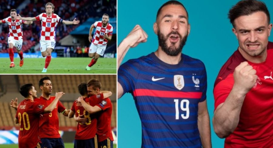 Emocionet e’ EURO 2020’/ Kroaci-Spanjë dhe Francë-Zvicër në luftë për çerekfinale