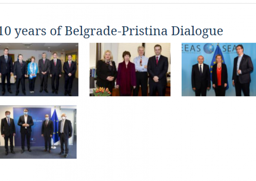 BE nuk përfshin Thaçin në mesin e fotografive të rrugëtimit të negociatave Kosovë-Serbi