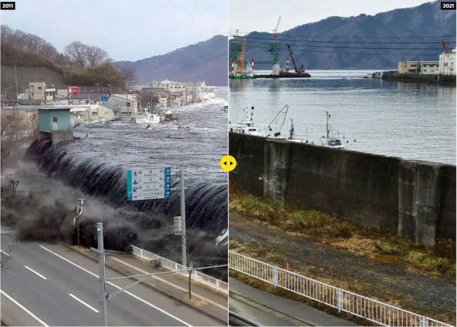 Tsunami i Japonisë në mars 2011: Atëherë dhe sot - në fotografi