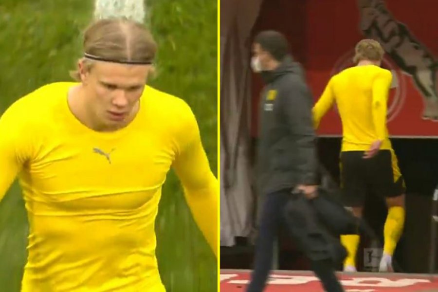 VIDEO/ Haaland reagon ashpër pas barazimit të Dortmundit, hedh fanellën dhe largohet i nevrikosur