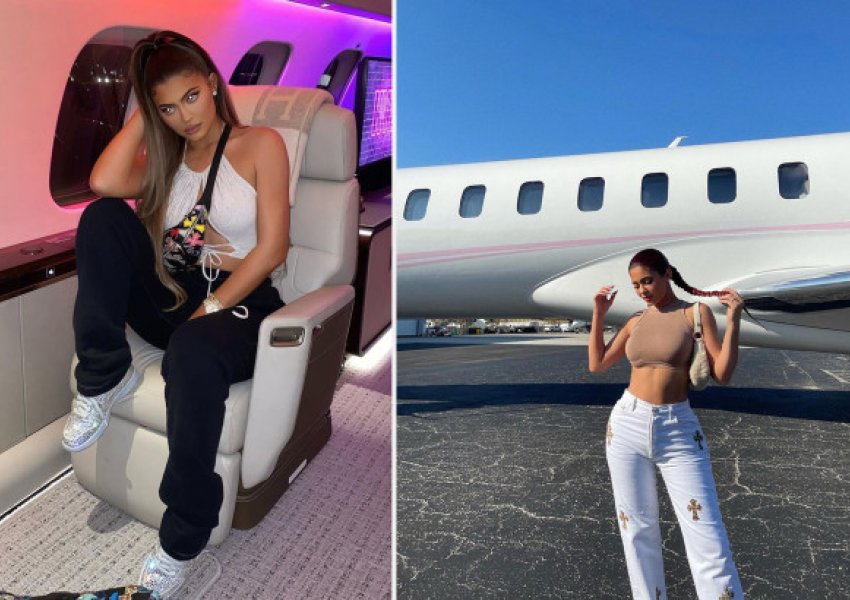 Rrjeti ka shpërthyer në kritika por Kylie Jenner fluturon me avionin prej 72 milionë dollarësh