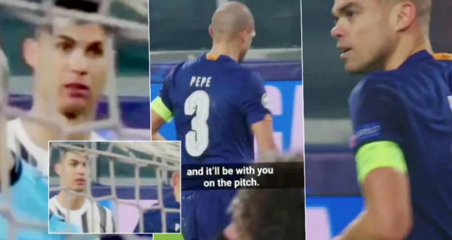 Zbulohet biseda mes Pepes dhe Ronaldos në ndeshjen Juventus – Porto