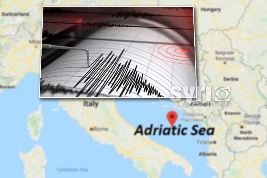Tërmeti i fuqishëm godet Adriatikun, ja ku u ndjenë lëkundjet  