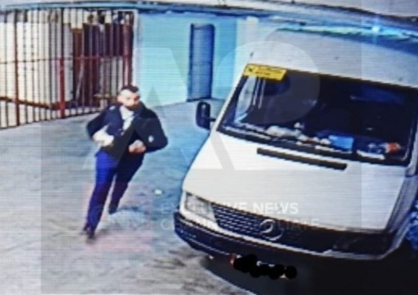 VIDEO/ Arjan Sala duke vrapuar drejt magazinës, ja çfarë filmuan kamerat e sigurisë