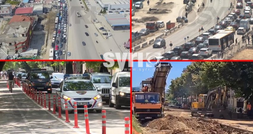 VIDEO/ Trafiku pushton Tiranën, e pamundur të futesh në kryeqytet me makinë
