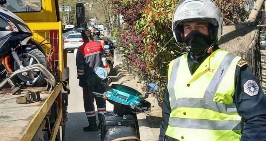 Policia e Prishtinës në aksion, konfiskon 64 skutera dhe shqipton dhjetra gjoba